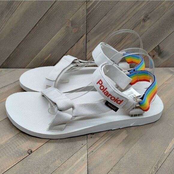 Teva Original Universal Pride x Polaroid Sandals Mens‎ Size  12 Ice Grey Outdoor - Picture 2 of 9